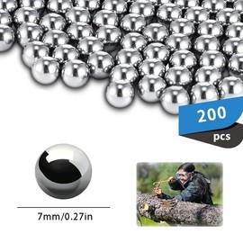 Solid Iron Ball Steel Ball (Pack of 200, Diameter 7 mm)