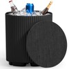 FONTOI Outdoor Cooler Side Table, 2 in 1 Ice Chest