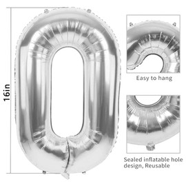 Happy New Year Balloons 2025, 16 Inch Silver Foil Balloons Set with Ribbon & Straw| Happy New Year Decorations 2025 | New Years Eve Party Supplies 2025 for Home, Indoor, Outdoor NYE Celebrations Favor