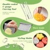 46-Piece Stainless Steel Fruit Carving Tools Set - Professional Watermelon