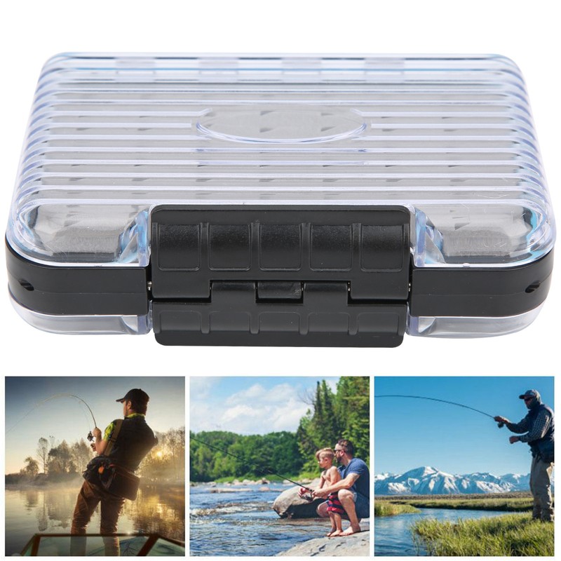 Fly Fishing Box PP Double Side Waterproof Flies Organized Storage