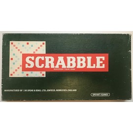 Scrabble - Vintage Board Game By Spear's Games From 1950's