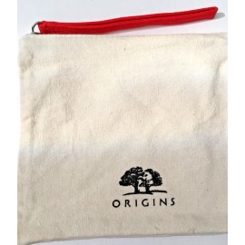 Origins NEW Origins Beige Canvas Makeup Cosmetic Travel Bag Case Clutch Nice N Simple