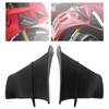 1 Pair Motorcycle Front Winglet Aerodynamic Wing Universal Black Replacement