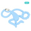 4pcs Cute Monkey Shaped Cartoon Silicone Soft Elastic Baby Teether