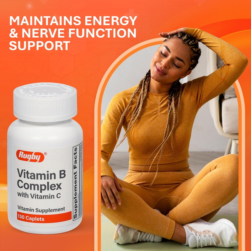 Rugby Vitamin B Complex with Vitamin C - Gluten-Free B