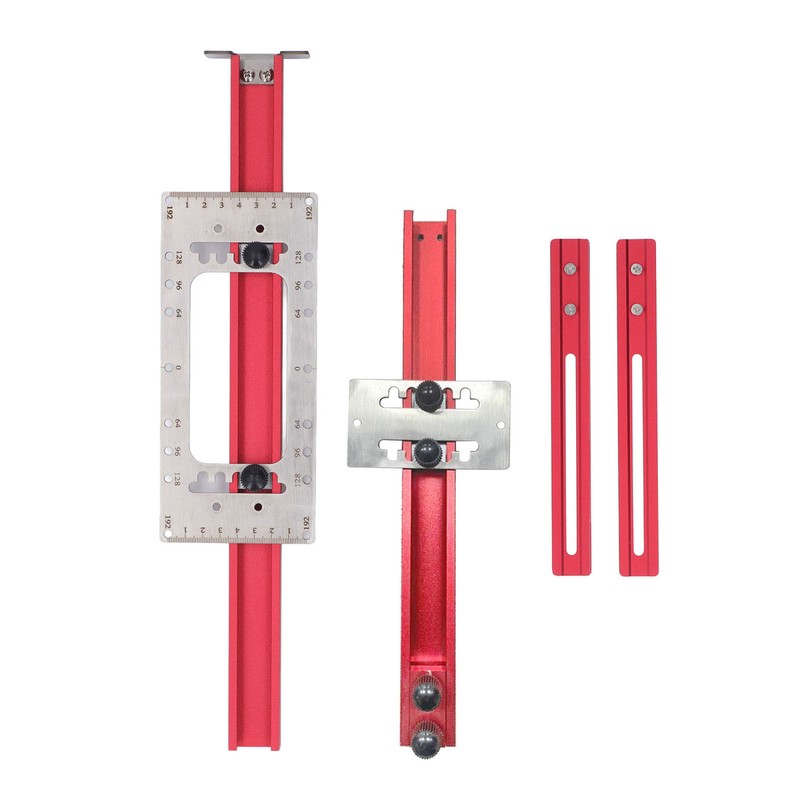 Cabinet Hardware Jig 64mm 96mm 128mm 192mm Laser Engraved Portable