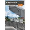 4smile Parasol Holder Balcony Railing - Aluminium Parasol Balcony Holder
