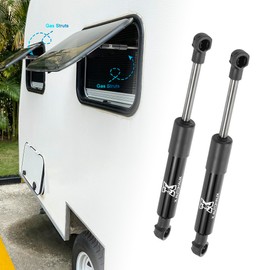 X AUTOHAUX 2Pcs 8 Inch 56Ibs/ 250N Black Lift Supports Struts Shocks Gas Spring Universal for RV Car Truck Boat