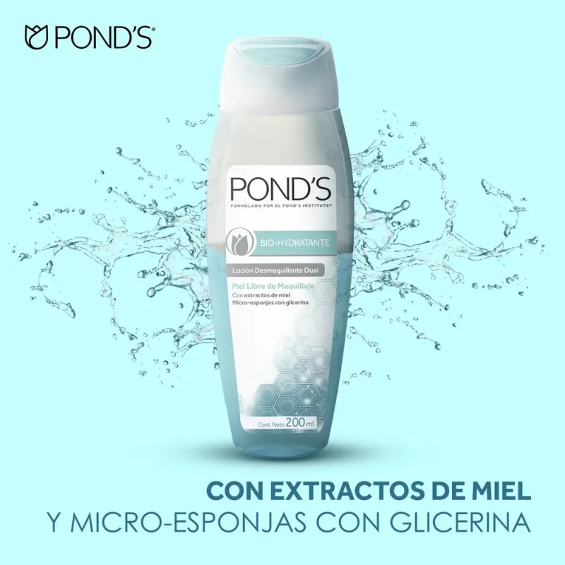 Pond’s Loción Desmaquillante Dual Bio-Hydratante 200 ml Piel Normal