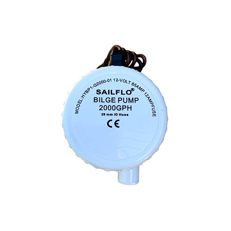 SAILFLO 2000 GPH Fully Submersible 12 Volt Electric Bilge Pump