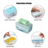 Multifunctional Soap Box,Foam Dispenser with Roller/Drain Holes,Spring Foaming Soap Bar
