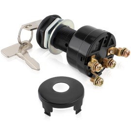Carbbia Ignition Key Switch 12 Volts Starter Switch for Club Car DS 1996-up Gas Golf Cart, Turf Carryall I and II, XRT and Precedent, Replace 101826301, 1012505, On/Off Style