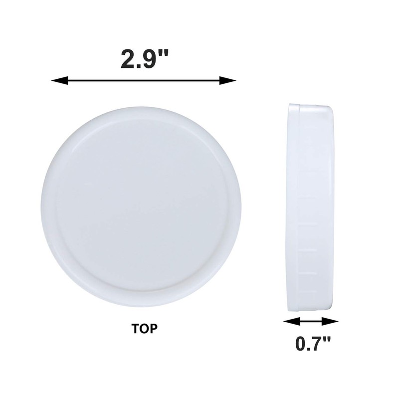 2 Dozen Regular Mouth Lids Mason Jar Lids Plastic Storage