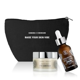 XAMANIA Dúo de Sérum Ácido Hialurónico  Crema de Aguacate. Hidrata la Piel, Luminosidad, Skin Care Para Líneas Expresión y Antiedad                   