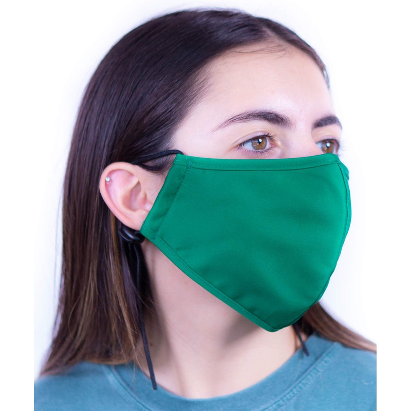 Headmost Comfymask 3 Layer Large Fabric Facemask: Water Repellent, Washable,
