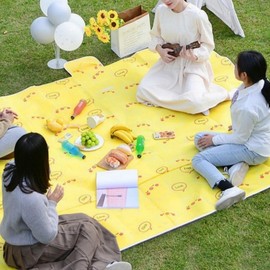 Pocket Mat Picnic Mat Large Portable Camping Outdoor Foldable Pineapple L 10ea