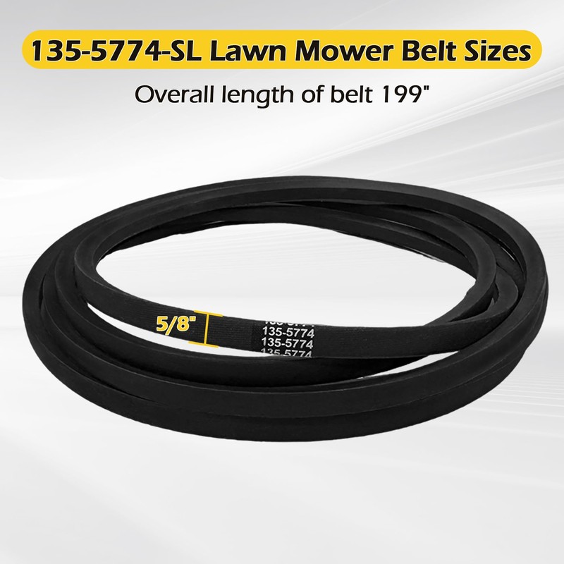 Earthtec 135-5774-SL 135-5774 Replacement for Exmark 60 Inch Deck Belt