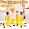 21 Pack 8.5oz Hot Sauce Bottles, Square Glass Bottles with