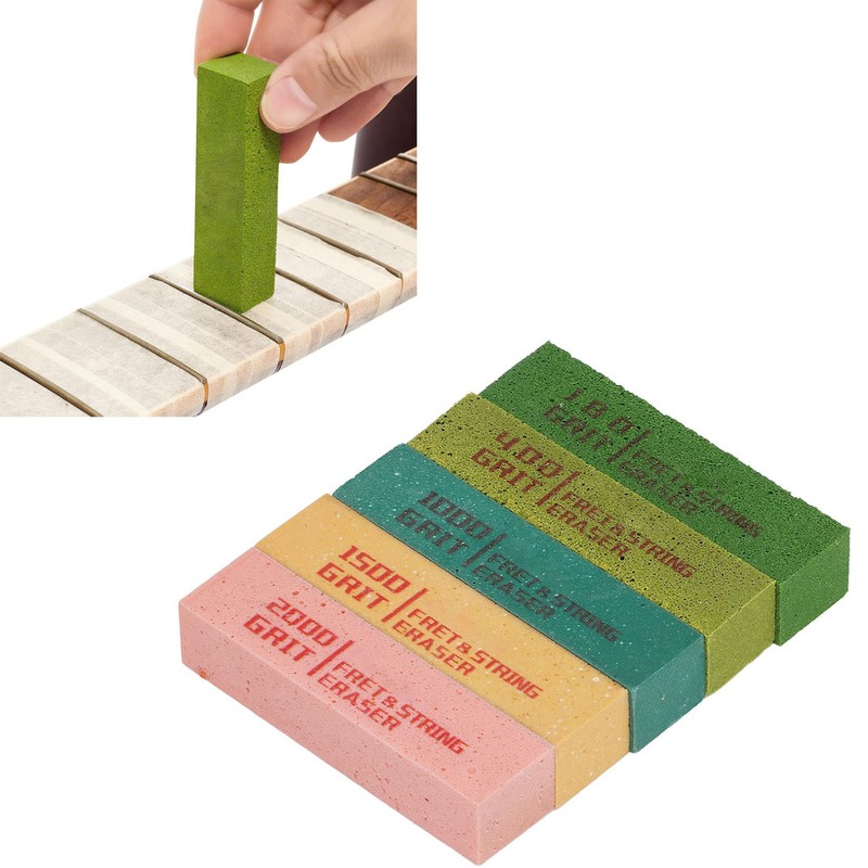 5Pcs Guitar Fret String Eraser 180 400 1000 1500 2000