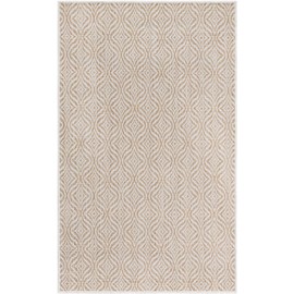 Unique Loom Outdoor Trellis Collection Area Rug - Deco Trellis (3' 3" x 5' 3" Rectangle Taupe/Ivory)