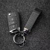OSIFIT - Llavero de coche estilo fibra de carbono, universal,