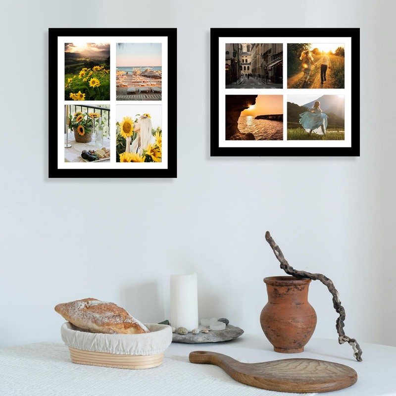 JCJMY 12x16 Picture Frame, 5x7 Collage Picture Frame, Display 4
