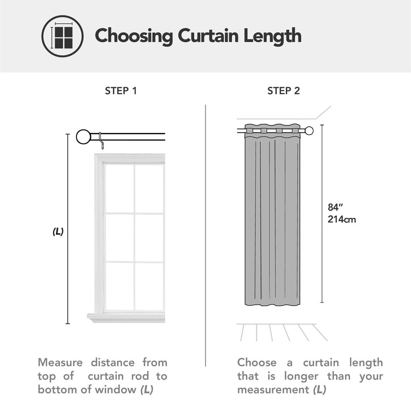 Deconovo Thermal Insulated Blackout Curtain Eyelet Curtain for Kitchen 52"x