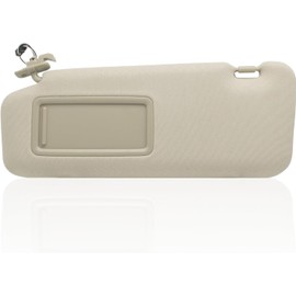 NHILES Left Driver Sun Visor Compatible with Mazda CX-9 2010-2015 Sun Visor Replacement Number TD11-69-320C-75 TD12-69-320C-75 Color:Beige