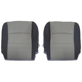 SecosAutoparts Driver and Passenger Side Bottom Replacement Cloth Seat Covers Gray Compatible with Dodge Ram 1500 2500 3500 4500 5500 2009 2010 2011 2012