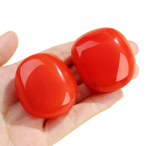 QINJIEJIE QINJIEJIE Watermelon Crystal Healing Crystals 1.8-2.0" 2PCS Large Crystals