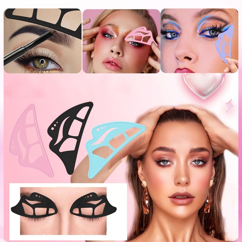 LeeneenEyetour Eyeshadow Tool,5 in 1 New Eyeshadow Assistant Aid Guide