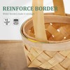 Small Woven Basket with Handle 4pcs Wicker Basket with Handles
