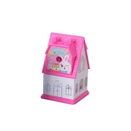 1 Pack Manual Pencil Sharpener, Cute Metal Desktop Pencil Sharpener with Handle, School Student Stationery Supplies - Castle Shape/Random Color