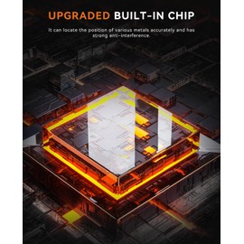 SUNPOW Metal Detector Pinpointer for Adults & Kids, Fully Waterproof, 360°Detection Handheld Pin Pointer Wand with LCD Screen, 3 Modes (Buzzer, Vibration,Sound) for Treasure Hunting- OTMD08