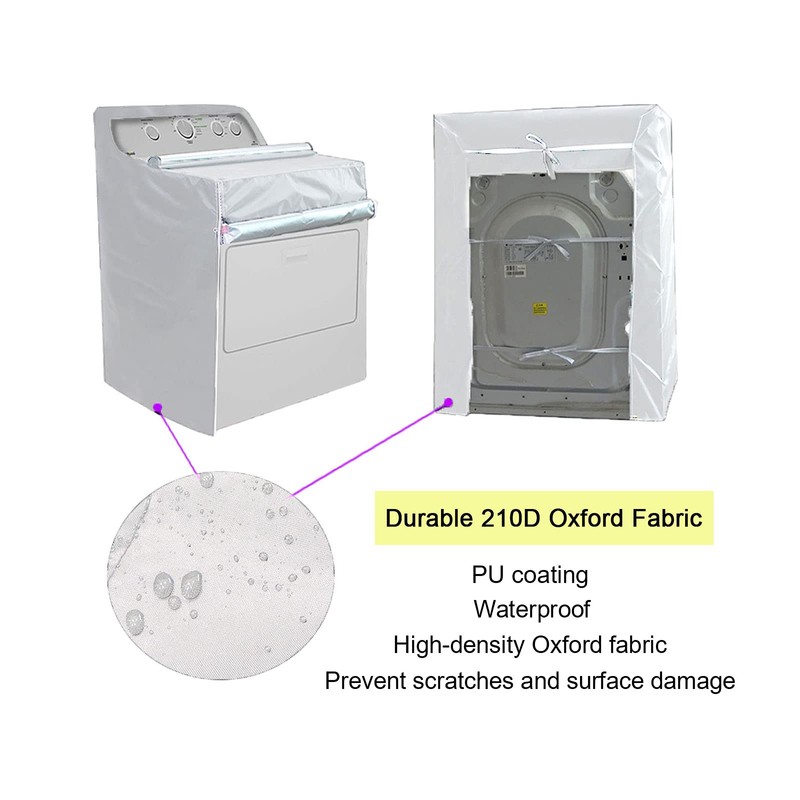 Ericlin 2Pack Washer and Dryer Covers,Top Load Washing Machine Cover