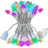BOHON Easter String Lights: 50 LED Multi-Colored Christmas Lights with White Wire - Pastel String Lights Plug-in for Indoor Bedroom, Patio, Wreath, Carnival, and Outdoor Easter Decorations