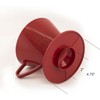 Fino Pour-Over Coffee Brewing Filter Cone, Number 2-Size, Red, Brews