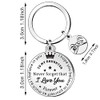 QMVMV To My Daughter Inspirational Gifts Keyring Keychain Key Rings