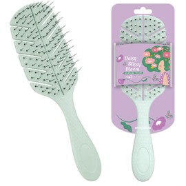 Altéax Daisy Blissy Bloom Detangling Brush for Curly Hair with Anti-Tangle Bristles - Straightening Brush for Hair, Perfect for Detangling Hair, Colour (Green)