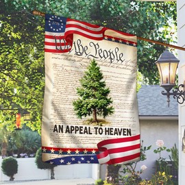 FLAGWIX American Flag - We The People Betsy Ross 1776 An Appeal To Heaven Pine Tree Flag TPT1923F, House Flag (29.5" x 39.5") - USA Flags Premium Polyester - Decorative Indoor Outdoor Flag