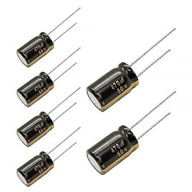6pcs Panasonic FM Series Electrolytic Capacitors 50V 22-1000uf Ultra Low ESR (470uf)