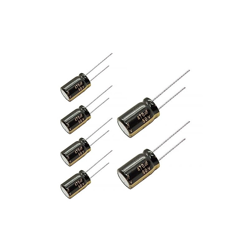 6pcs Panasonic FM Series Electrolytic Capacitors 50V 22-1000uf Ultra Low