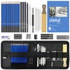 54-Piece Drawing and Sketching Kit for Artists – Complete Pencil