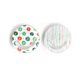 LANEYLI Pacifier Clip, Neutral Baby Paci Clip for Boys and Girls, DIY Pacifier Clip Supplies, Suitable for Attaching Teethers, Toys, Burp Cloths, Swaddles, Blankets (Hand Painted DOT1 & Line, Clip)