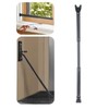 HoneSecur 2-in-1 Door Security Bar & Sliding Patio Door Stopper