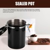 Nizirioo 1.8 L Coffee Canister Airtight Stainless Steel Coffee Canisters