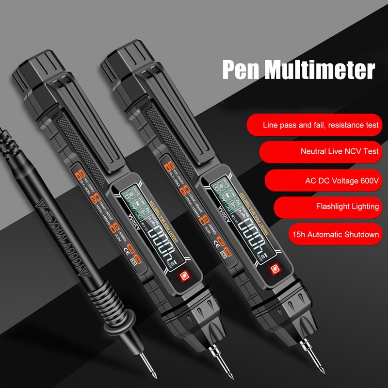 Pen Shaped Multimeter Digital High Accuracy Smart Professional Multimeter for