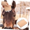 Parliky Horse Brush for Livestock Grooming Durable Wooden Scraper Cattle