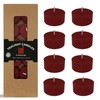 Tea Candles Handmade Clear Cup Apple Scented Smokeless 24 Pack